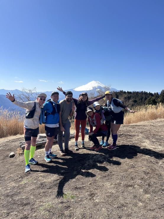 大井松田の高松山で富士山を望む