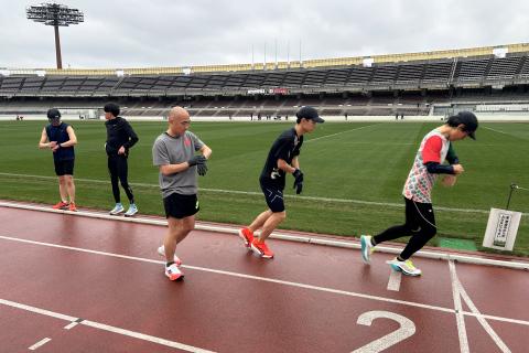 【特別練習会】400m+800m+1200m+800m+400m + (100m x 6) *