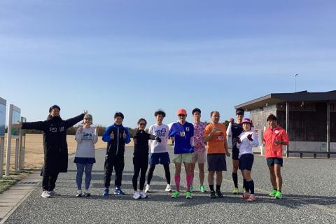 4月度ランニング交流会　錦帯橋・岩国城RUN