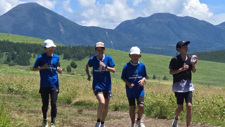 霧ヶ峰高原でクロカン走