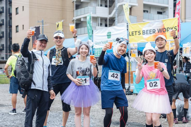 完走の特典は「トヨダビール」進呈