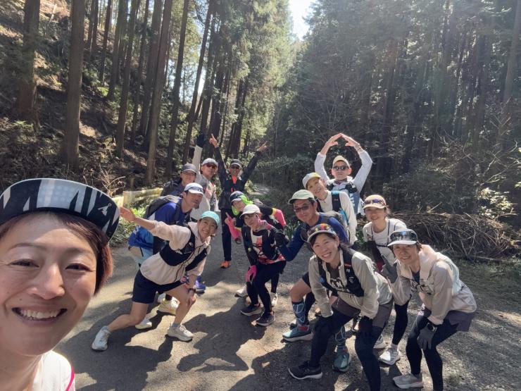 道中にて集合写真