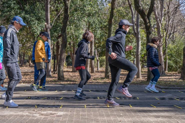 ラダーを使った風景