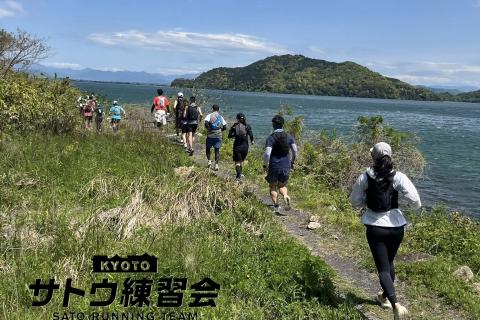 びわ湖に浮かぶ「神の棲む島」竹生島 初夏の遠足ラン びわ湖クルーズ 42㌔ 55㌔【サトウ練習会】