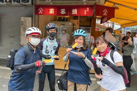 ネコみたいに気ままに。新緑の下町とネコ雑貨を巡るゆるポタ旅「隅田川よりみち散⾛ inことまちベース」