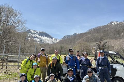 信越五岳トレイルランニングレース×ストライドラボ妙高　戸隠牧場ボランティア 5月3日