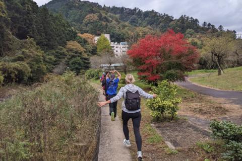 かき氷の朝高尾ラン！