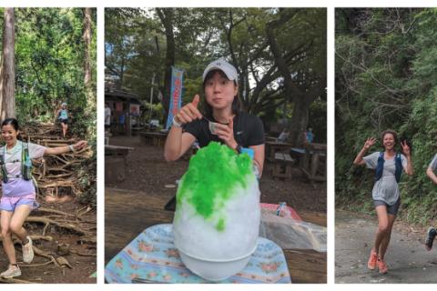 かき氷の朝高尾ラン！