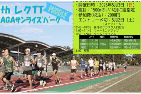 【今日からスピード練習！】第41回レクTT”1500ｍタイムトライアル”＠SAGAサンライズパーク