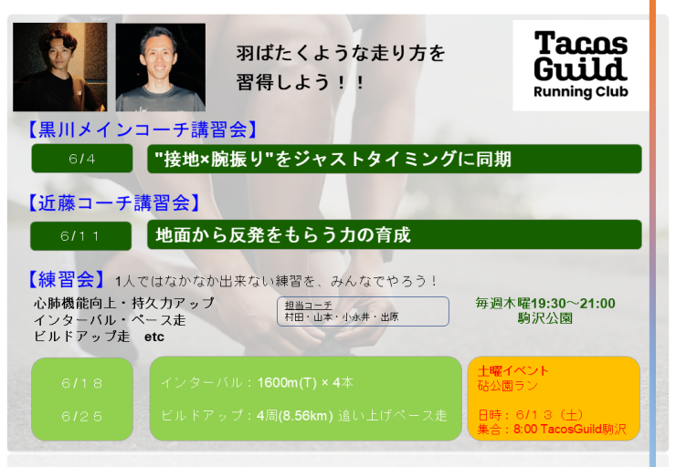 ６月練習内容