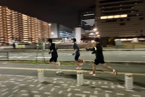 彩のランニング練習会（第70回）ショートインターバル走 400m x 12本*
