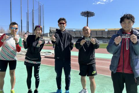 彩のランニング練習会（第73回）400+800+1200+800+400+(100 x 6*)