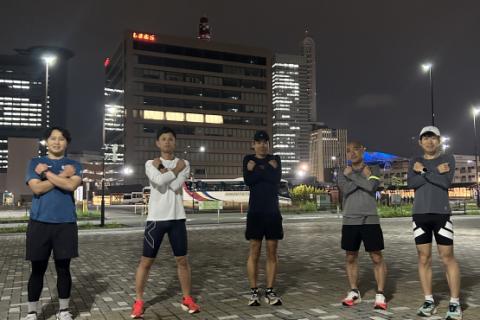 彩のランニング練習会（第71回）インターバル 2km+2km+1km+1km + (400mx2)*