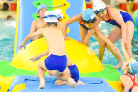 わぴあ　水上アスレチックアクアジム