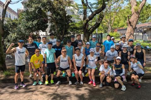 6/6(土)「21.4kmビルドアップ走（ラスト1kmフリー）」@駒沢公園