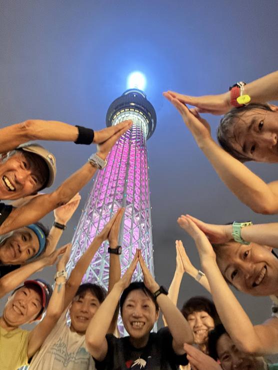 スカイツリーポーズで