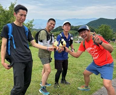ソフトクリーム乾杯！