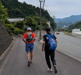 下りはロード区間