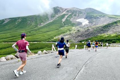 えもと塾インターバル【1,000m×5本】in済美山  3'30・4'00/km