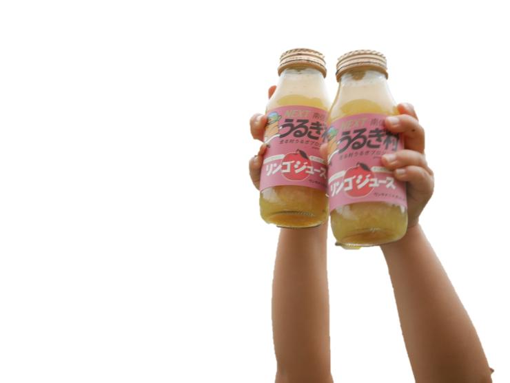 ＜参加賞＞長野県売木村のリンゴジュース