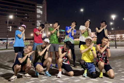 彩のランニング練習会（第73回）インターバル走 1000m x 8本*