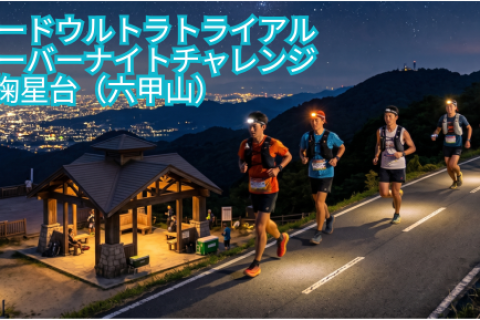 バックヤードウルトラトライアル 真夏のオーバーナイトチャレンジ@掬星台（六甲山）