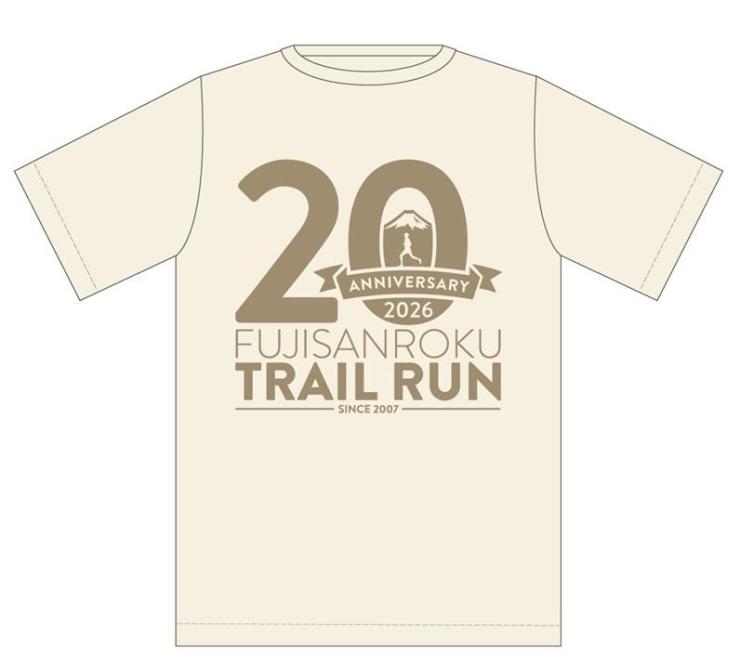富士山麓トレイルラン20回大会記念Tシャツ