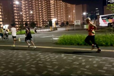彩のランニング練習会（第77回）インターバル走 1000m x 8本*