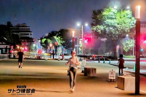 【秋のウルトラ対策】夜を越えろ。真夏の二条城オーバーナイトラン 世界遺産 京都二条城【サトウ練習会】