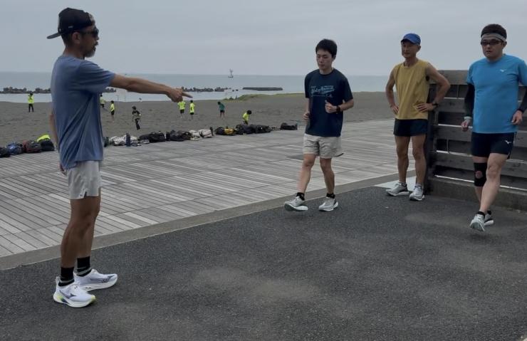 ドリルを行ってから走ります