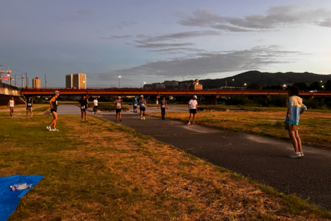 10kmスタート前