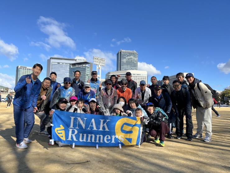 大阪のランニングチームを率いています