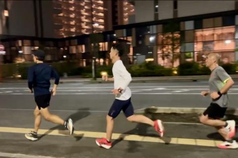 彩のランニング練習会（第80回）インターバル走 1000m x 7本