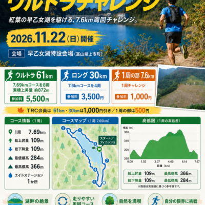 第1回 上市・早乙女湖 ULTRA CHALLENGE 2026
