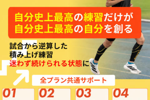 オンライン実践伴走【練習会参加し放題＋個別メニュー作成＋フォーム添削 etc.】