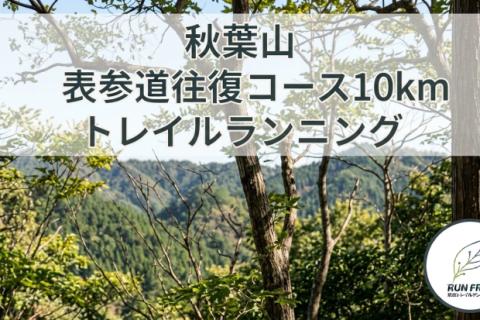 【中級者向け】浜松市天竜区 秋葉山 下社〜上社の往復コースをトレイルランニング！