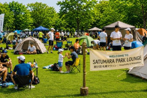 SATUMARA PARK LOUNGE― 走る人も、応援する人も。特別な空間を ―