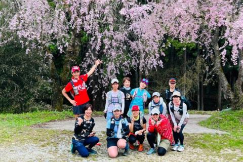 【桜と絶品笠そば！】春の龍王山トレイルラン16km