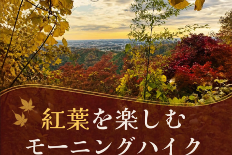 紅葉を楽しむモーニングハイク