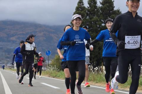 千曲川ハーフマラソン完走祈願！千曲川サイクリングロードでロング走