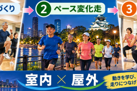 【室内運動＋屋外走】11/19(木） 走力アップ・ランニング実践練習会