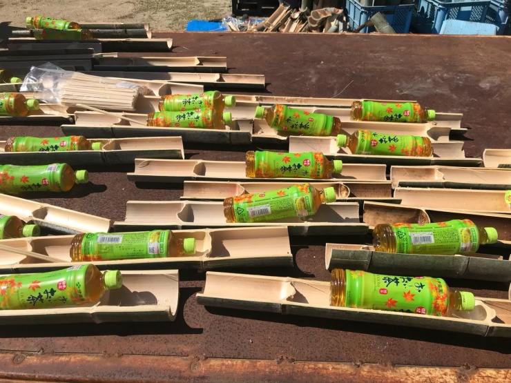 みはまの竹の器はあとで青竹踏みに使ってくださいね。