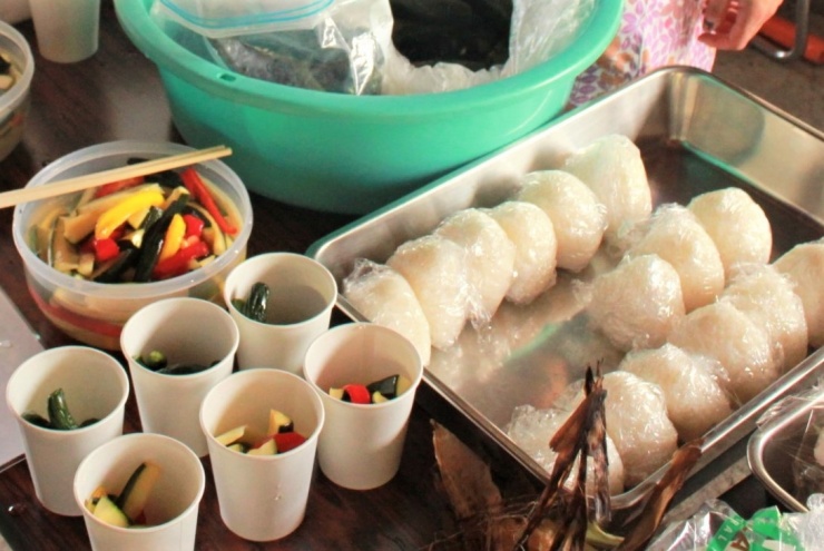 前年度開催のプレ大会でレース後に振舞われた料理２　※お振舞い内容が変わる場合があります