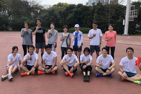 ラフィネ＆PTC 織田フィールド インターバル走 貸切