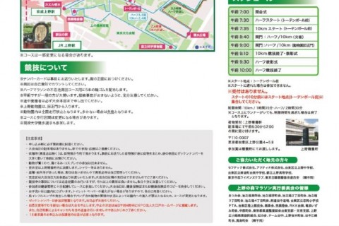 第７回 上野の森マラソン ボランティア